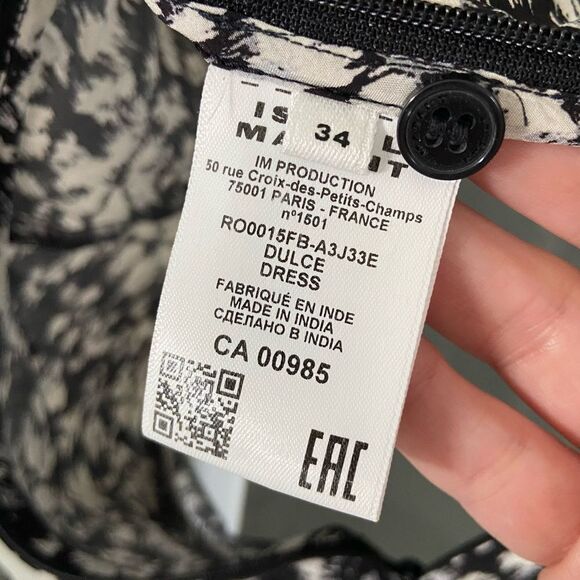 NWT Isabel Marant Dolce Faux Wrap Mini Dress size 34 US2 - Picture 7 of 13